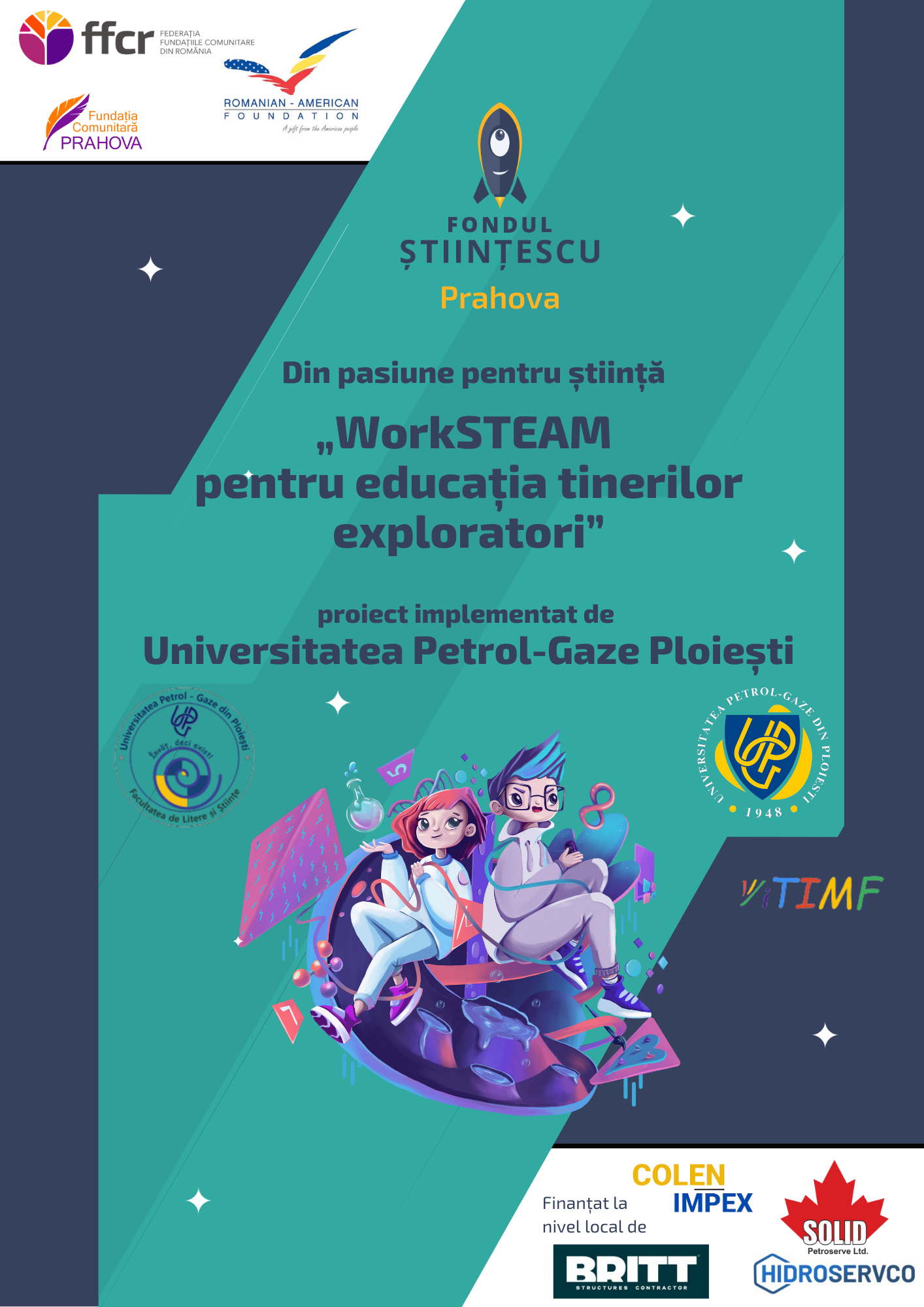 "WorkSTEAM pentru educația tinerilor exploratori", 24 martie - 26 martie 2025