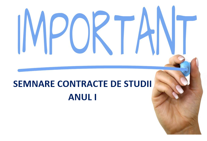 Semnare contracte de studii - anul I