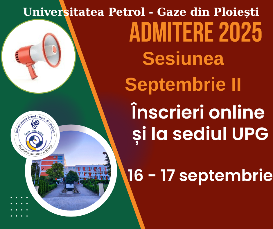 Admitere - Sesiunea Septembrie II