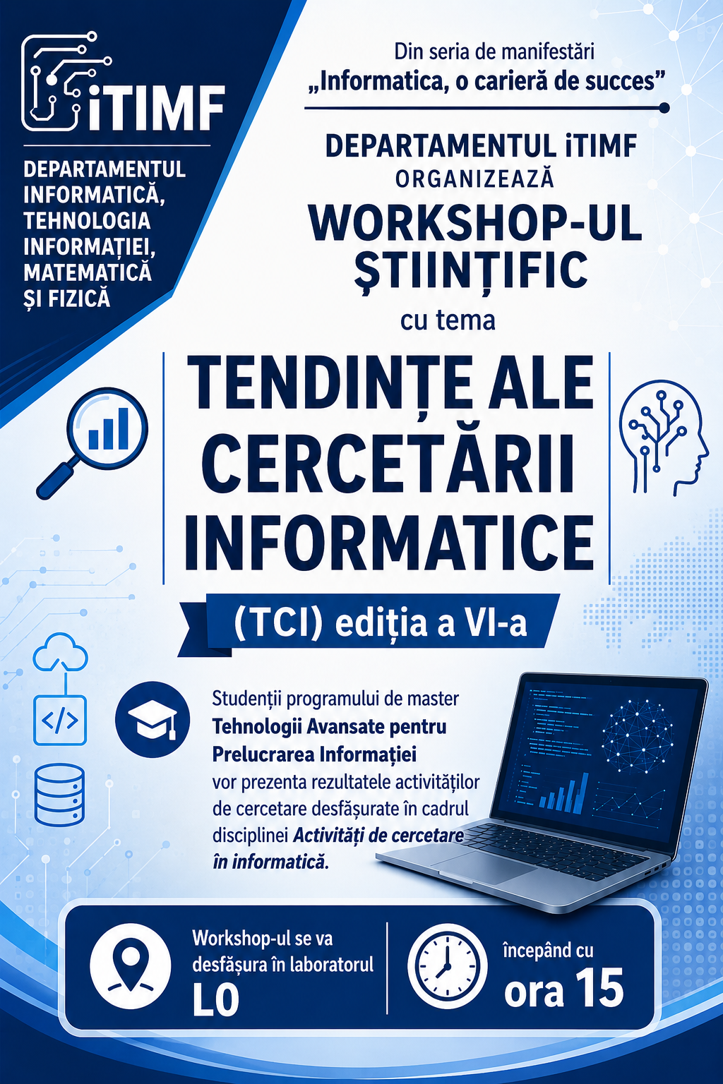 Workshop științific studențesc TCI ediția a VI-a, 13 mai 2026