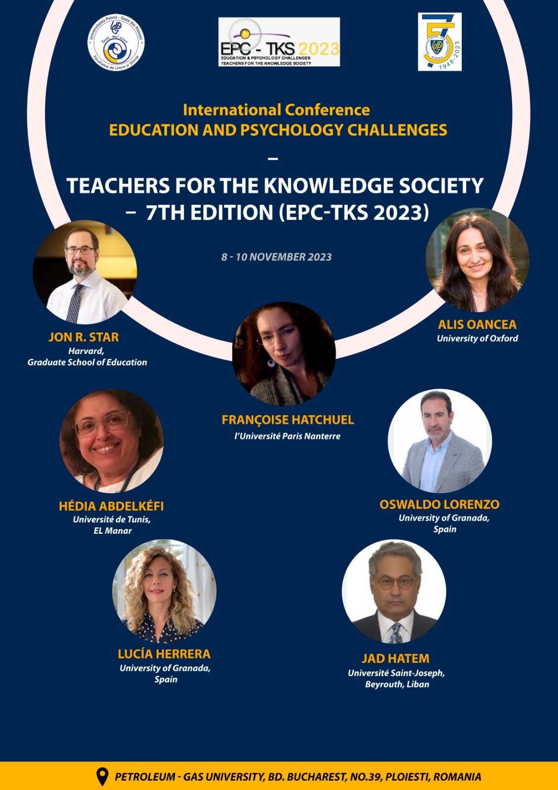 Teachers For The Knowledge Society- 7th Edition, 8 - 10 Noiembrie,  2023