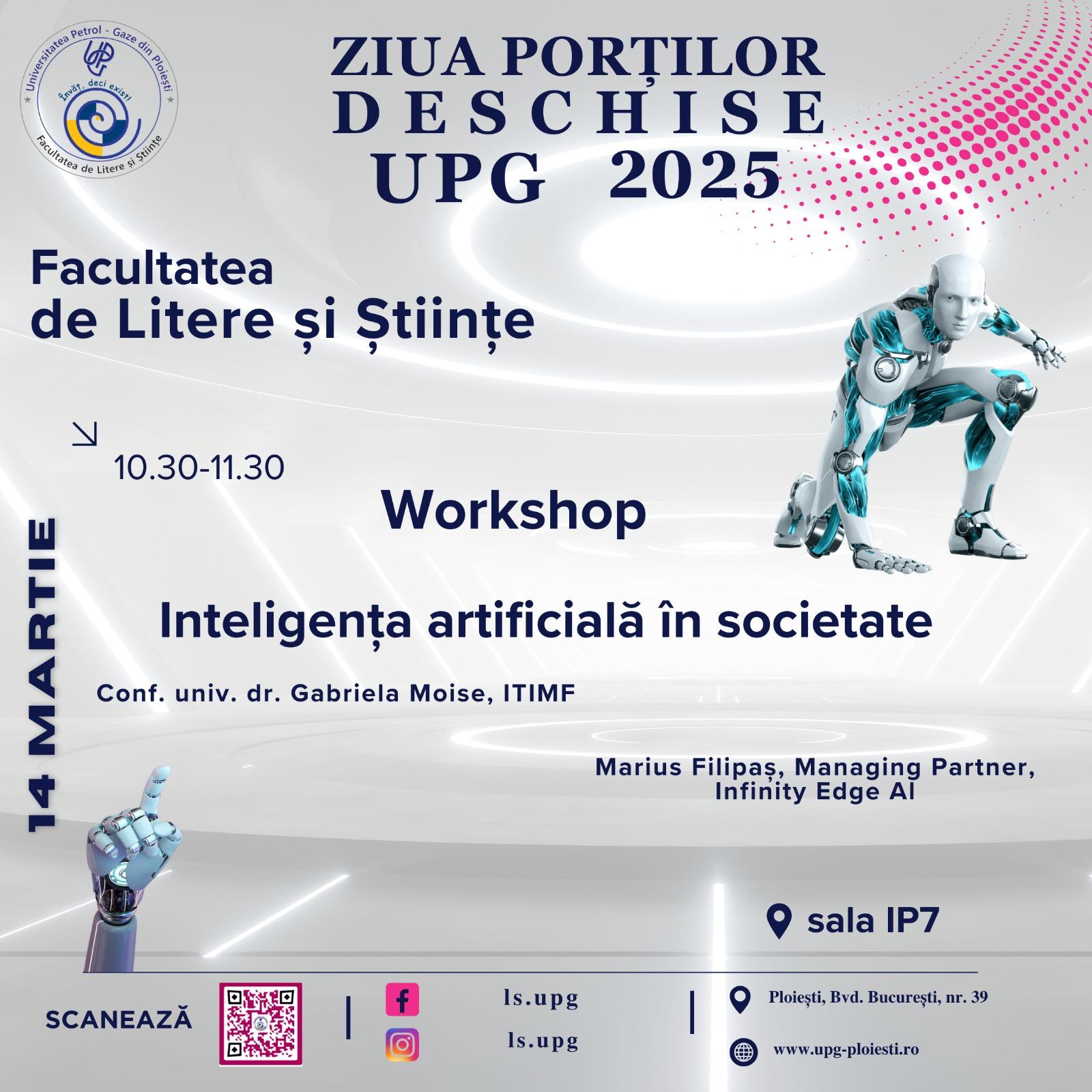 Workshop ITIMF - Inteligența artificială în societate