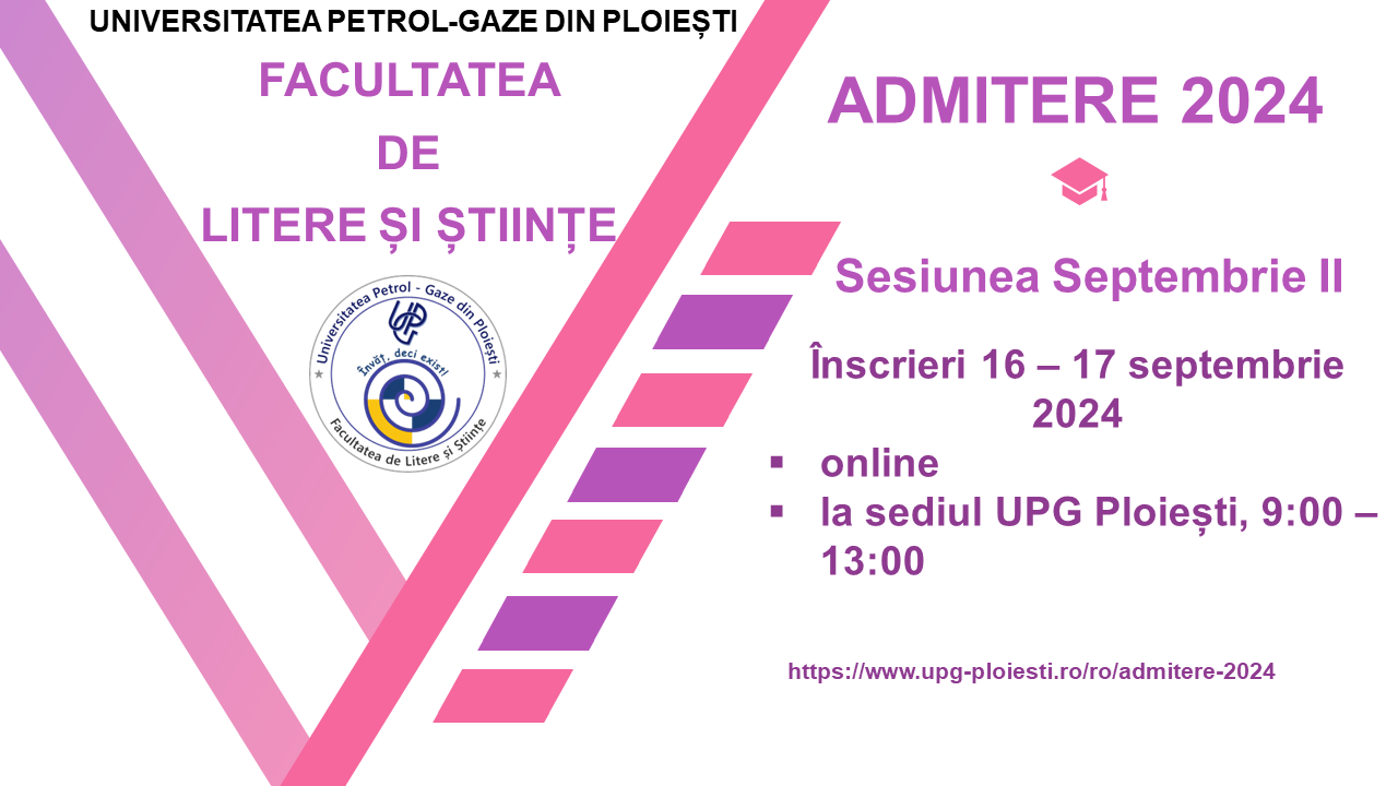 Admitere sesiunea septembrie II