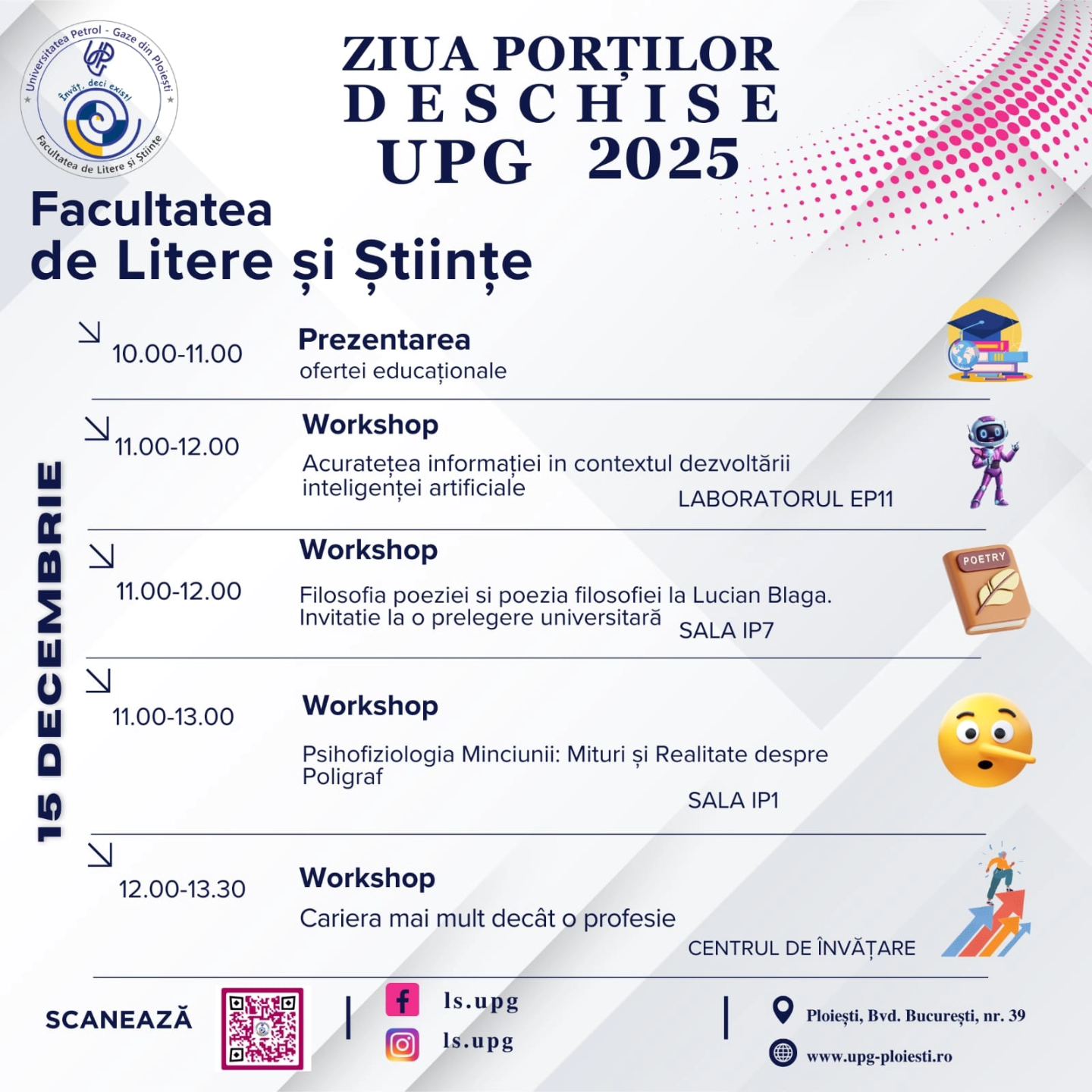 Ziua porților deschise UPG -15 decembrie