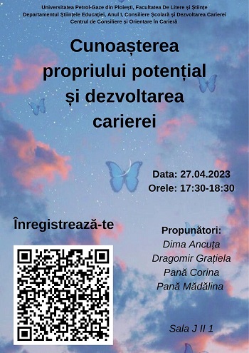 Atelier de lucru - Cunoașterea propriului potențial și dezvoltarea carierei