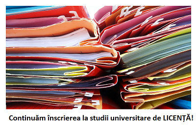 Calendar actualizat admitere licență - septembrie 2021